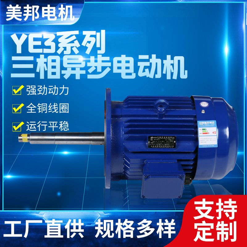 泵用電機 YES-132S1-2-5.5KW  B5  長軸